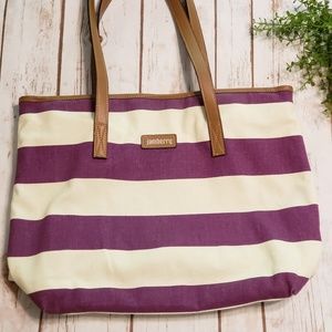 Canvas Striped Tote by Jamberry